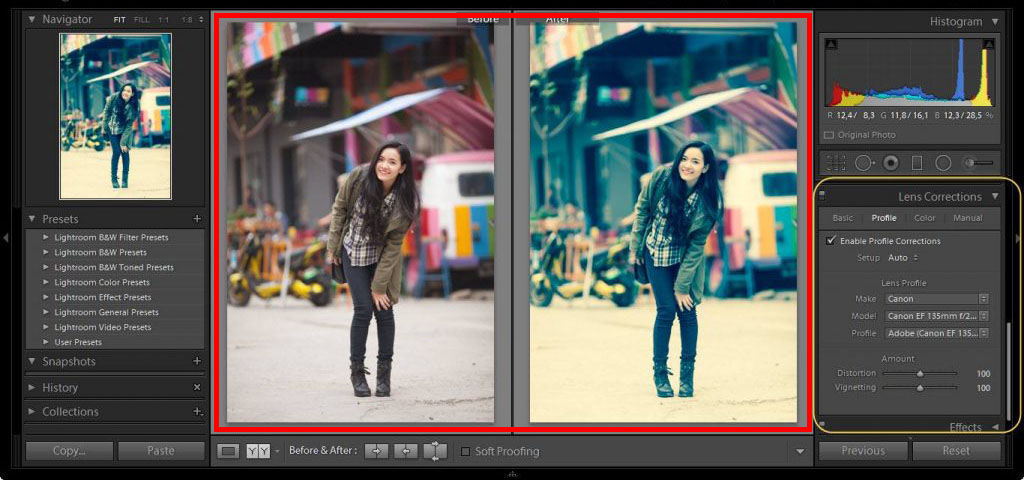Chỉnh sửa ảnh lightroom