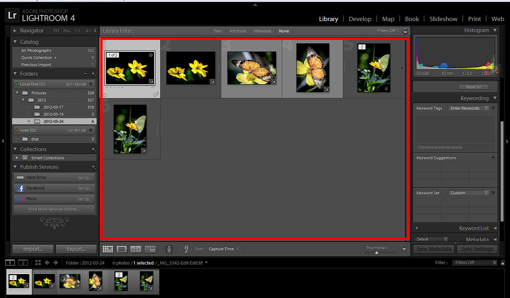 Quản lý ảnh Lightroom