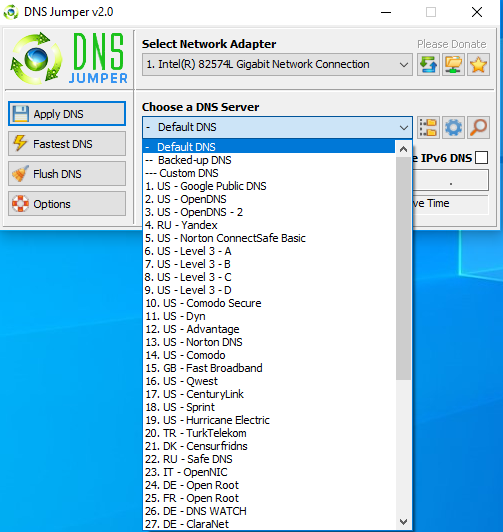 DNS Jumper