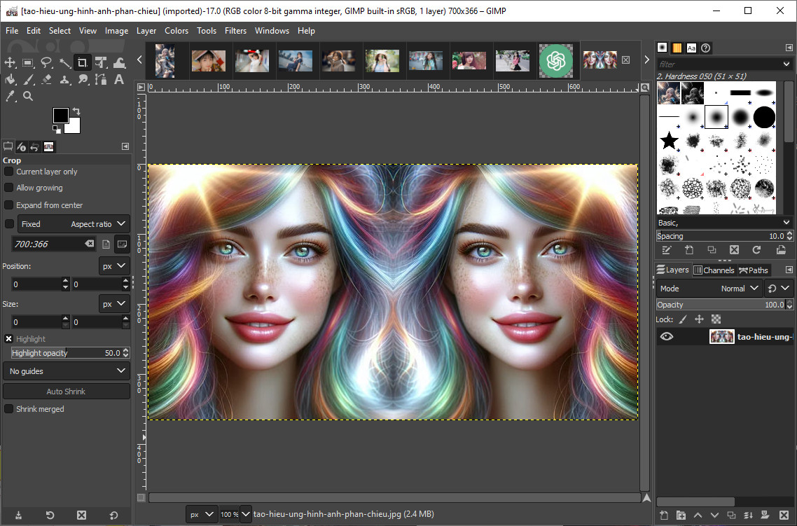 Chỉnh sửa ảnh Gimp
