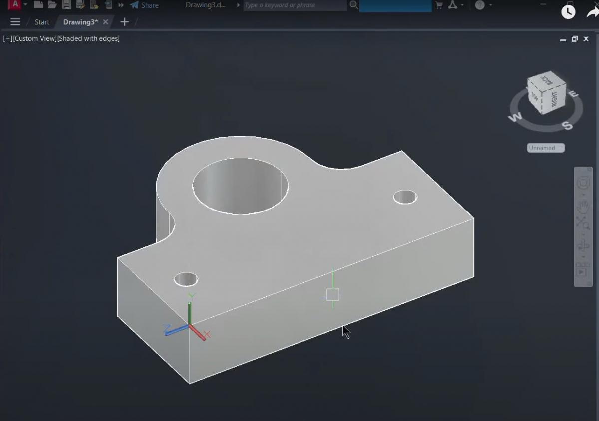 Vẽ hình 3D autocad